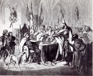 Der Verkauf der Burg Marienburg im Jahr 1457 an König Kasimir IV. von Polen, 1854